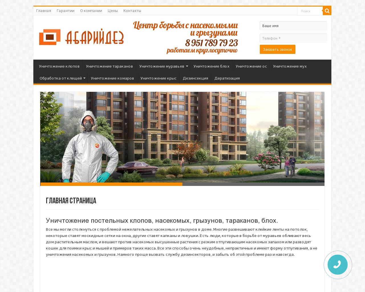 Изображение сайта abaridez.ru в разрешении 1280x1024