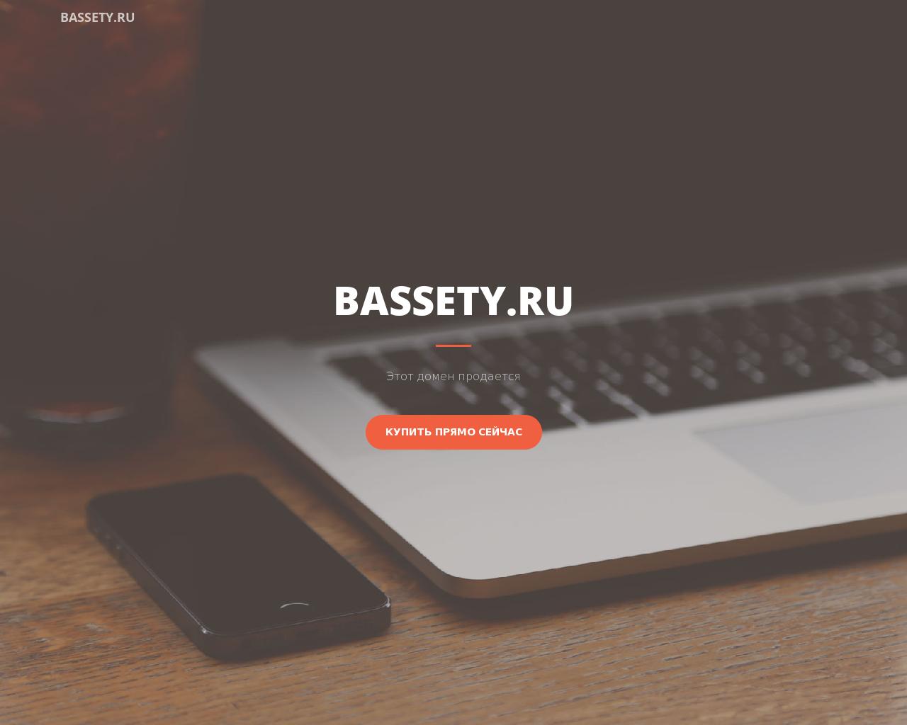 Изображение сайта bassety.ru в разрешении 1280x1024