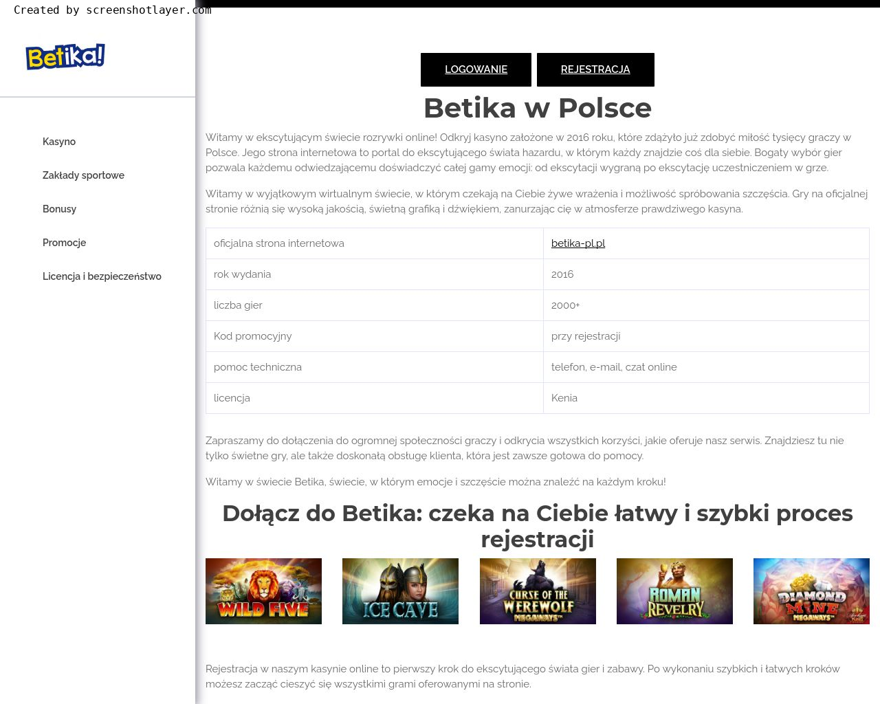 Изображение сайта betika-pl.pl в разрешении 1280x1024