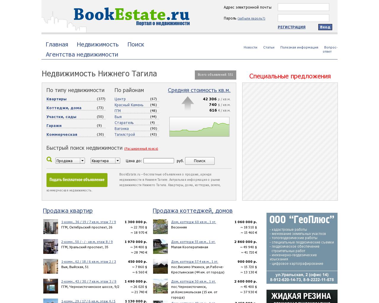 Изображение сайта bookestate.ru в разрешении 1280x1024