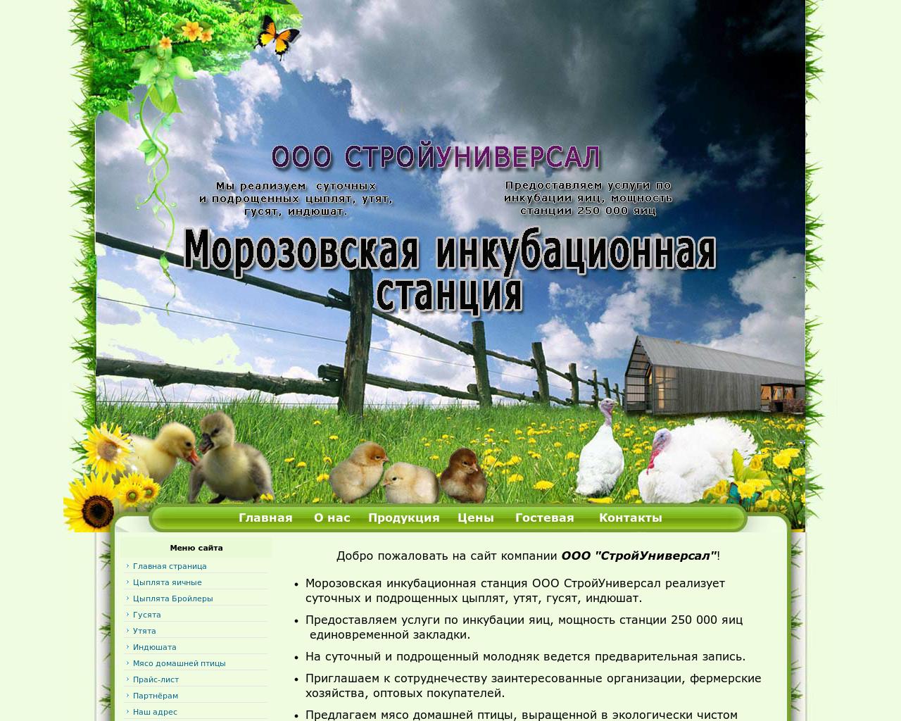 Изображение сайта cipamoroz.ru в разрешении 1280x1024