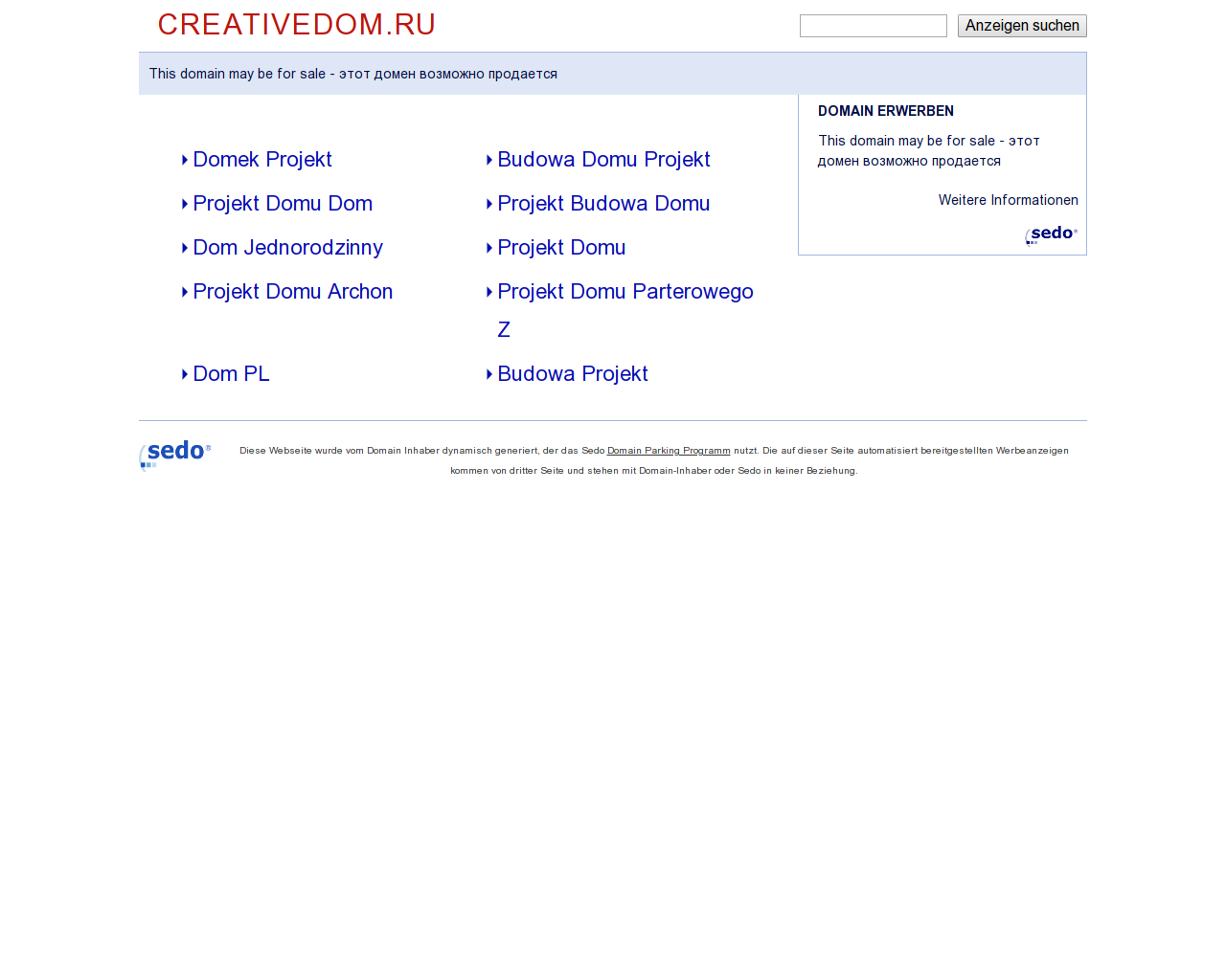 Изображение сайта creativedom.ru в разрешении 1280x1024