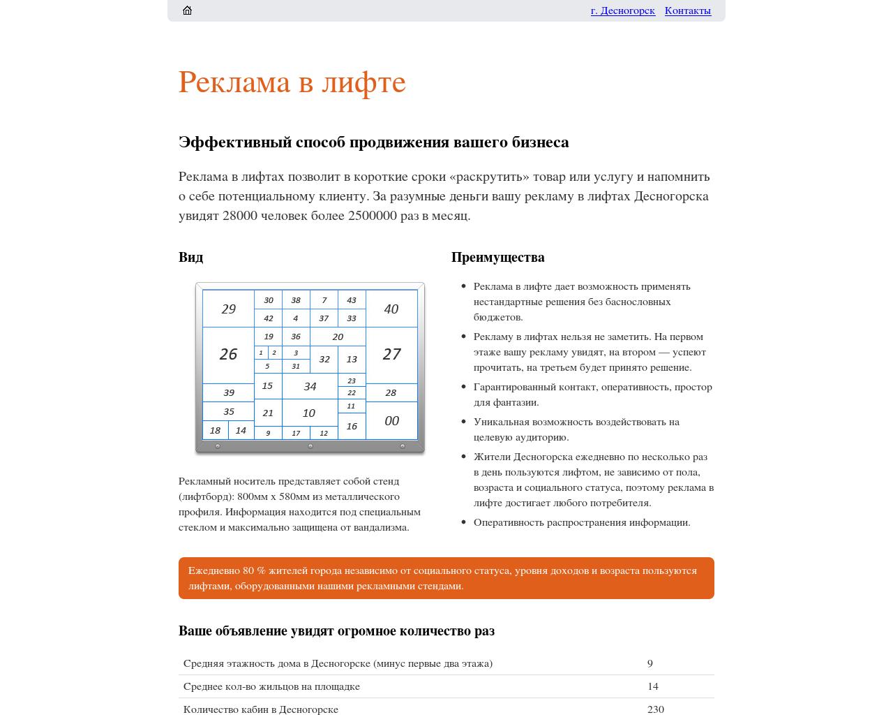 Изображение сайта deslift.ru в разрешении 1280x1024