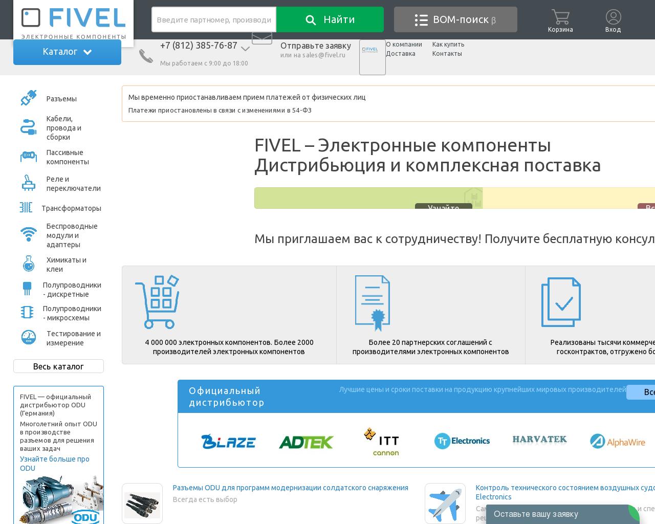 Изображение сайта fivel.ru в разрешении 1280x1024