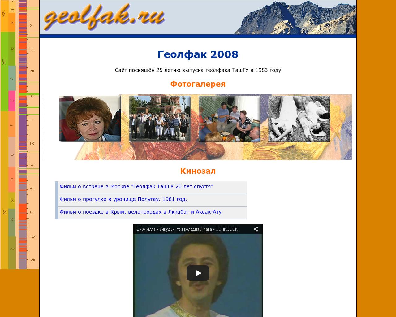 Изображение сайта geolfak.ru в разрешении 1280x1024