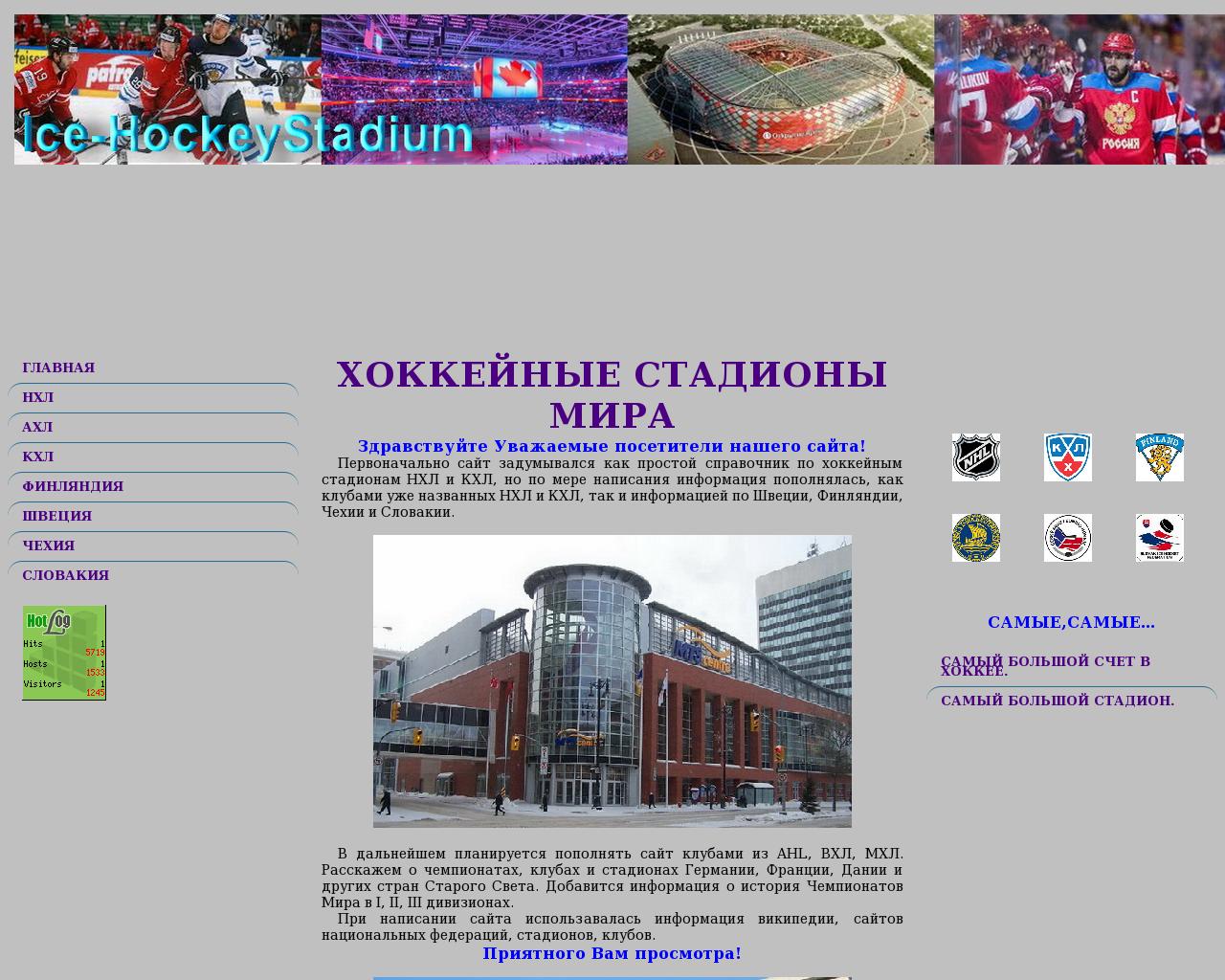 Изображение сайта ice-hockeystadium.ru в разрешении 1280x1024