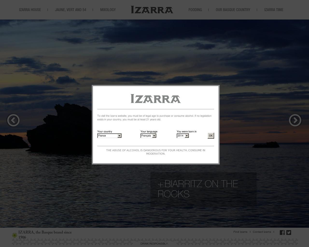 Изображение сайта izarra.ru в разрешении 1280x1024