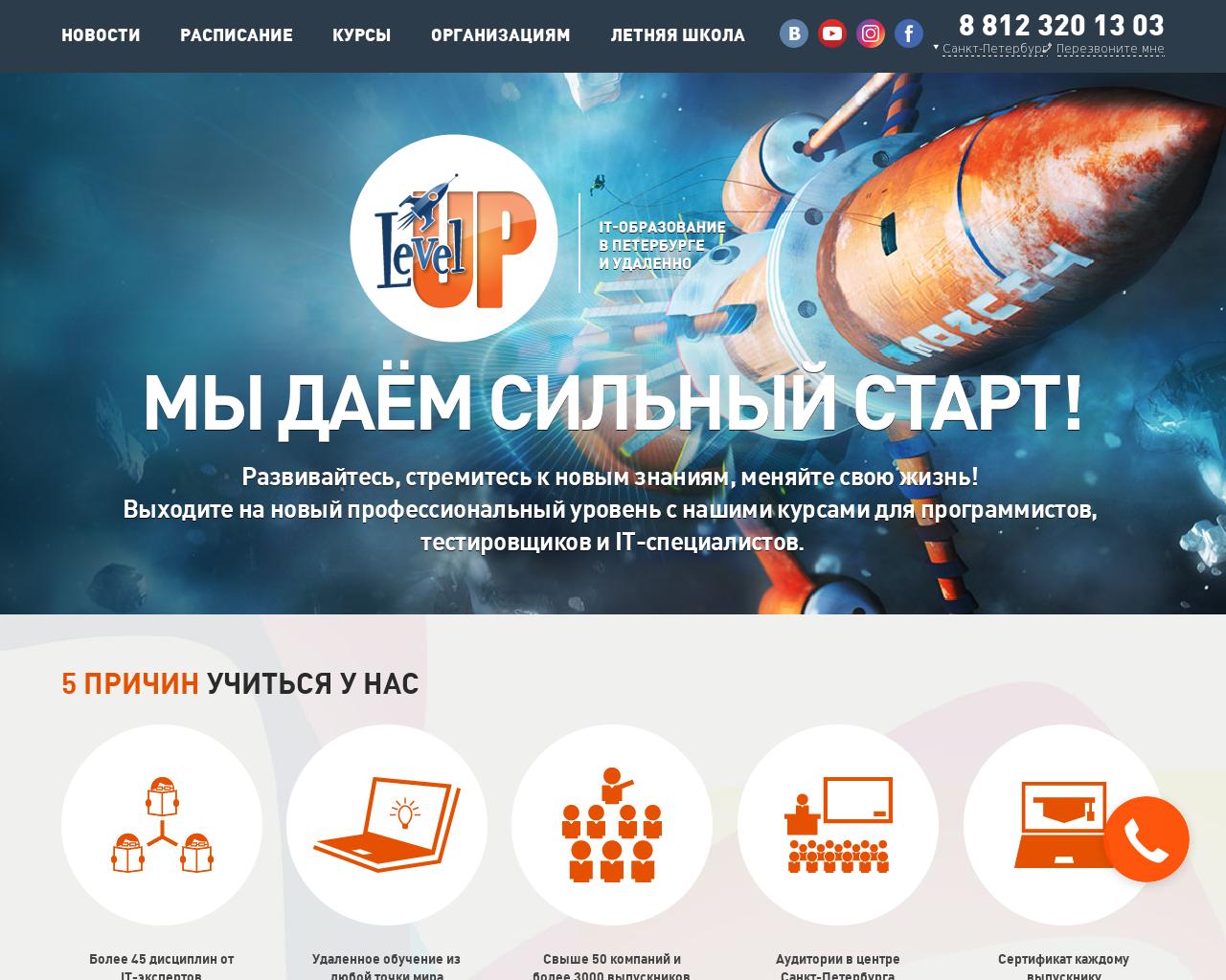 Изображение сайта levelp.ru в разрешении 1280x1024