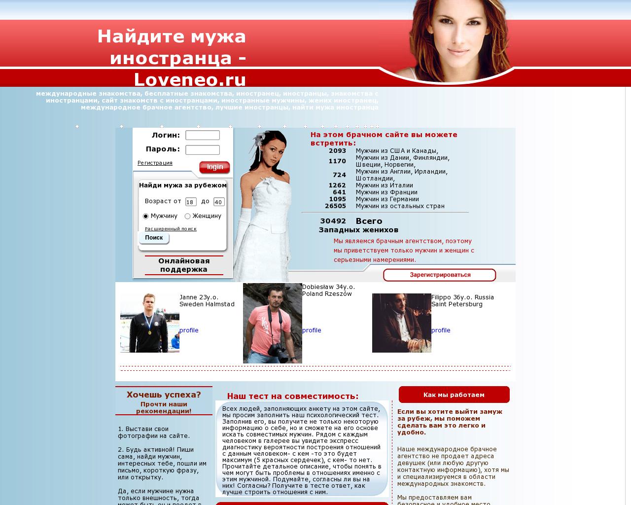 Изображение сайта loveneo.ru в разрешении 1280x1024