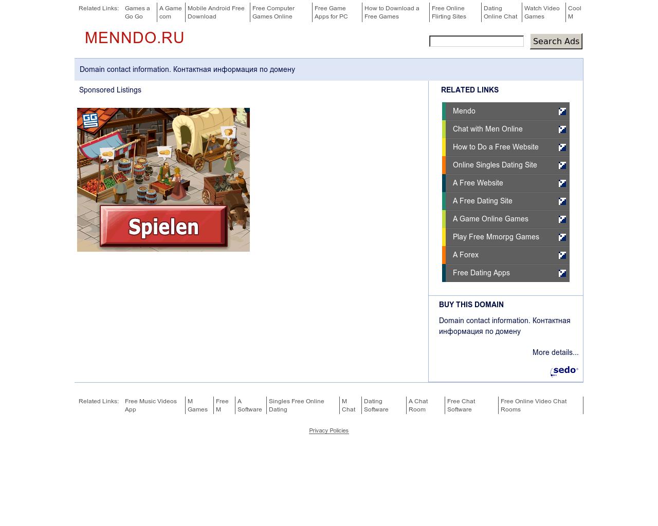 Изображение сайта menndo.ru в разрешении 1280x1024