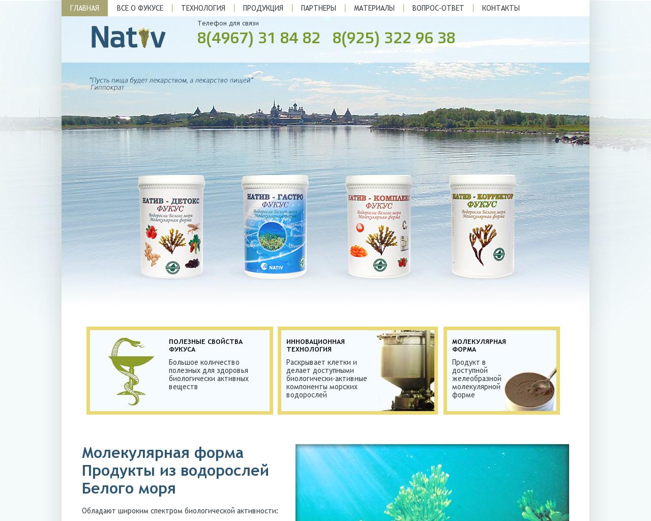 Изображение сайта nativran.ru в разрешении 1280x1024