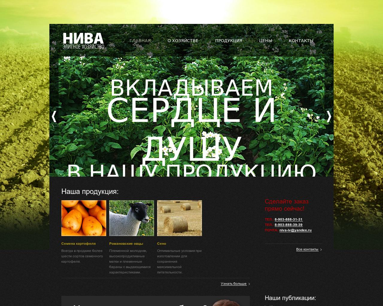 Изображение сайта niva-iv.ru в разрешении 1280x1024