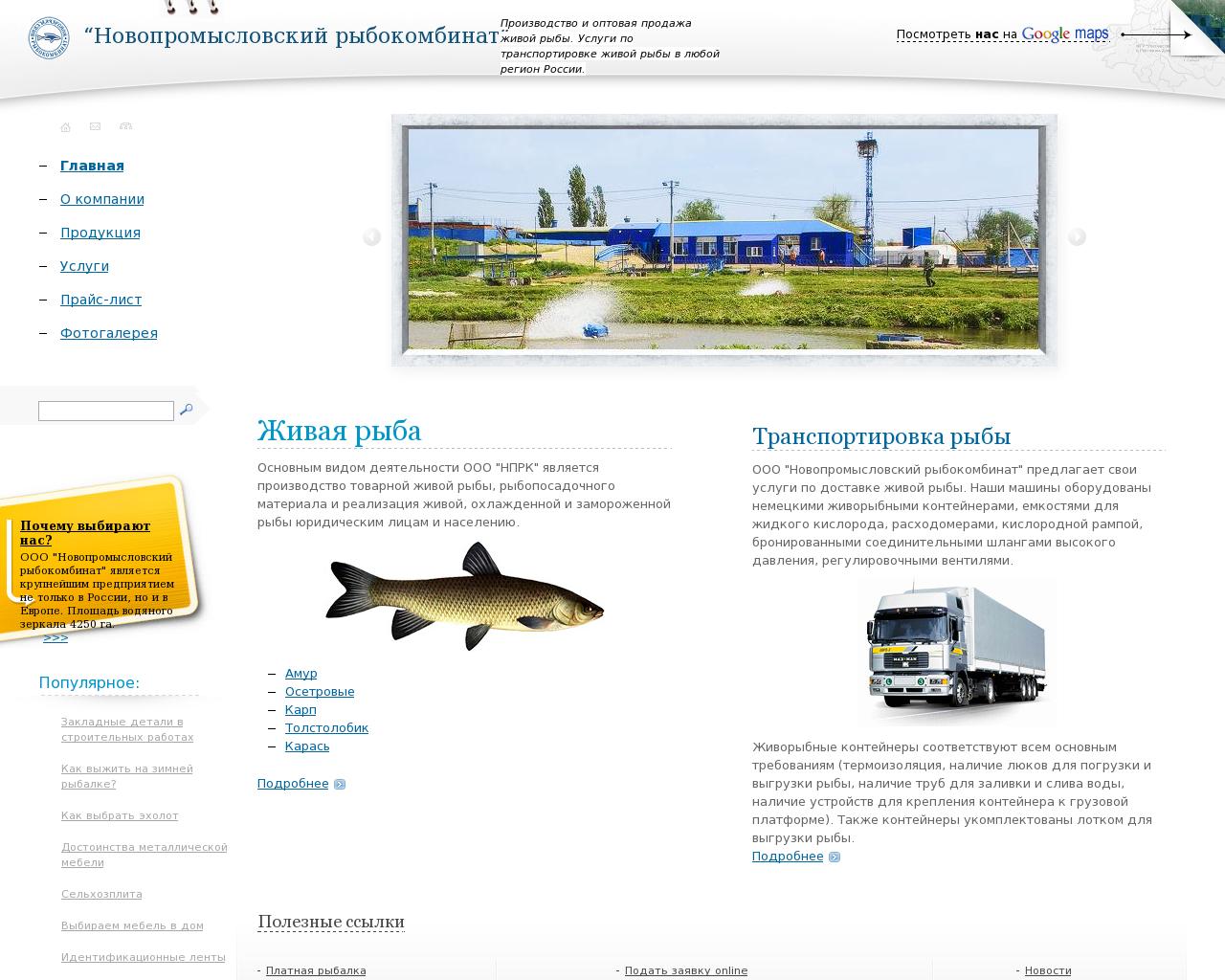 Изображение сайта novochfish.ru в разрешении 1280x1024