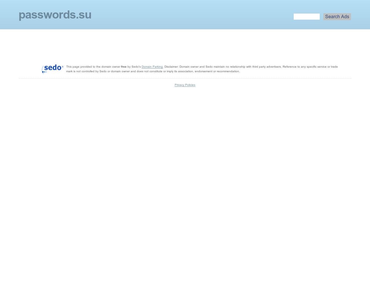 Изображение сайта passwords.su в разрешении 1280x1024