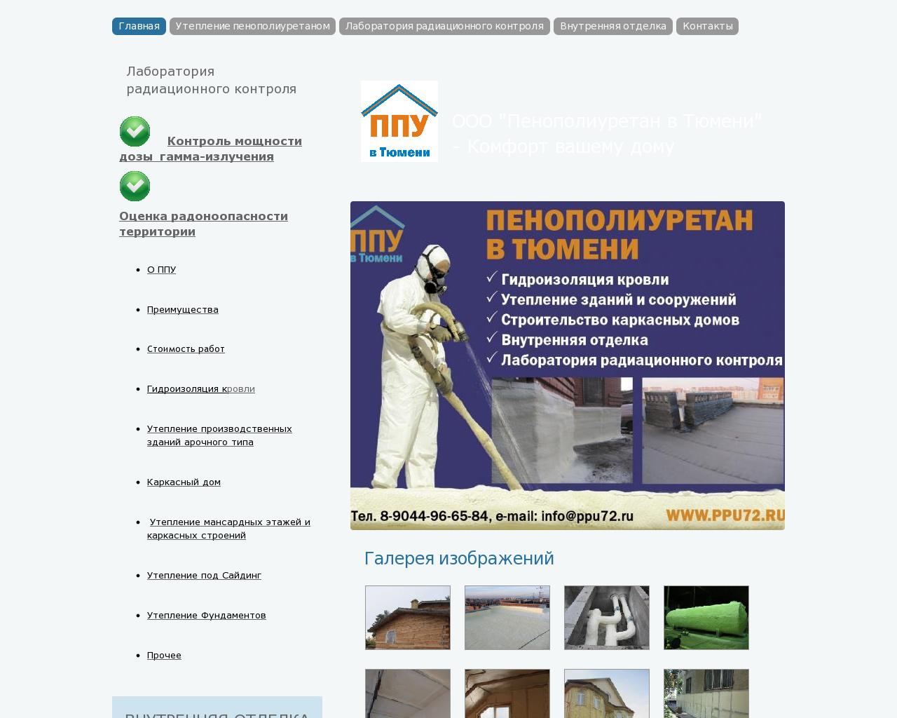 Изображение сайта ppu72.ru в разрешении 1280x1024