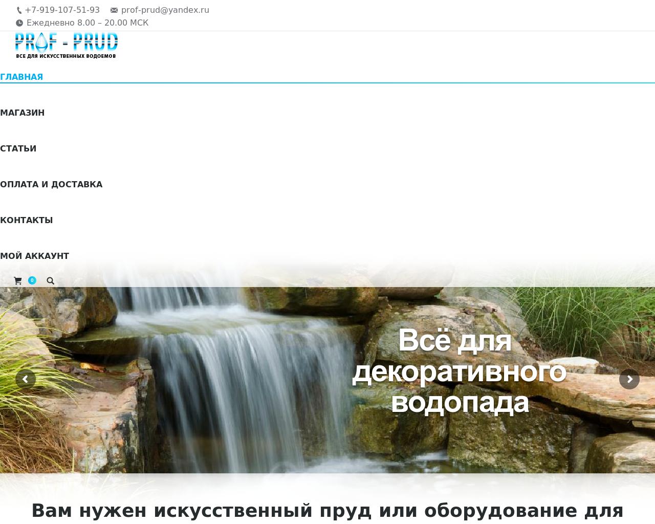 Изображение сайта prof-prud.ru в разрешении 1280x1024