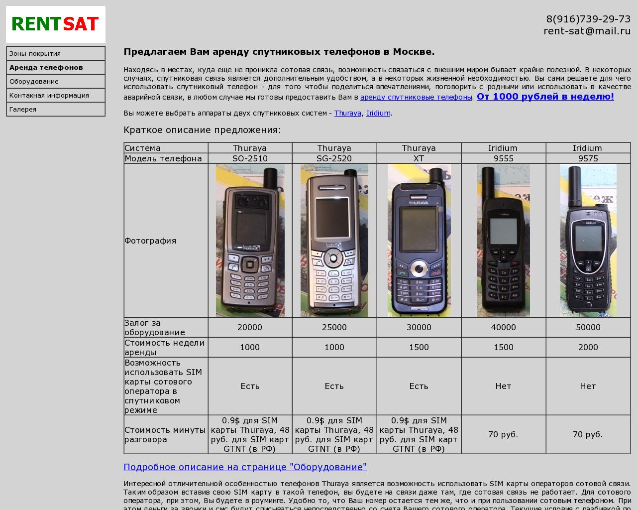 Изображение сайта rentsat.ru в разрешении 1280x1024