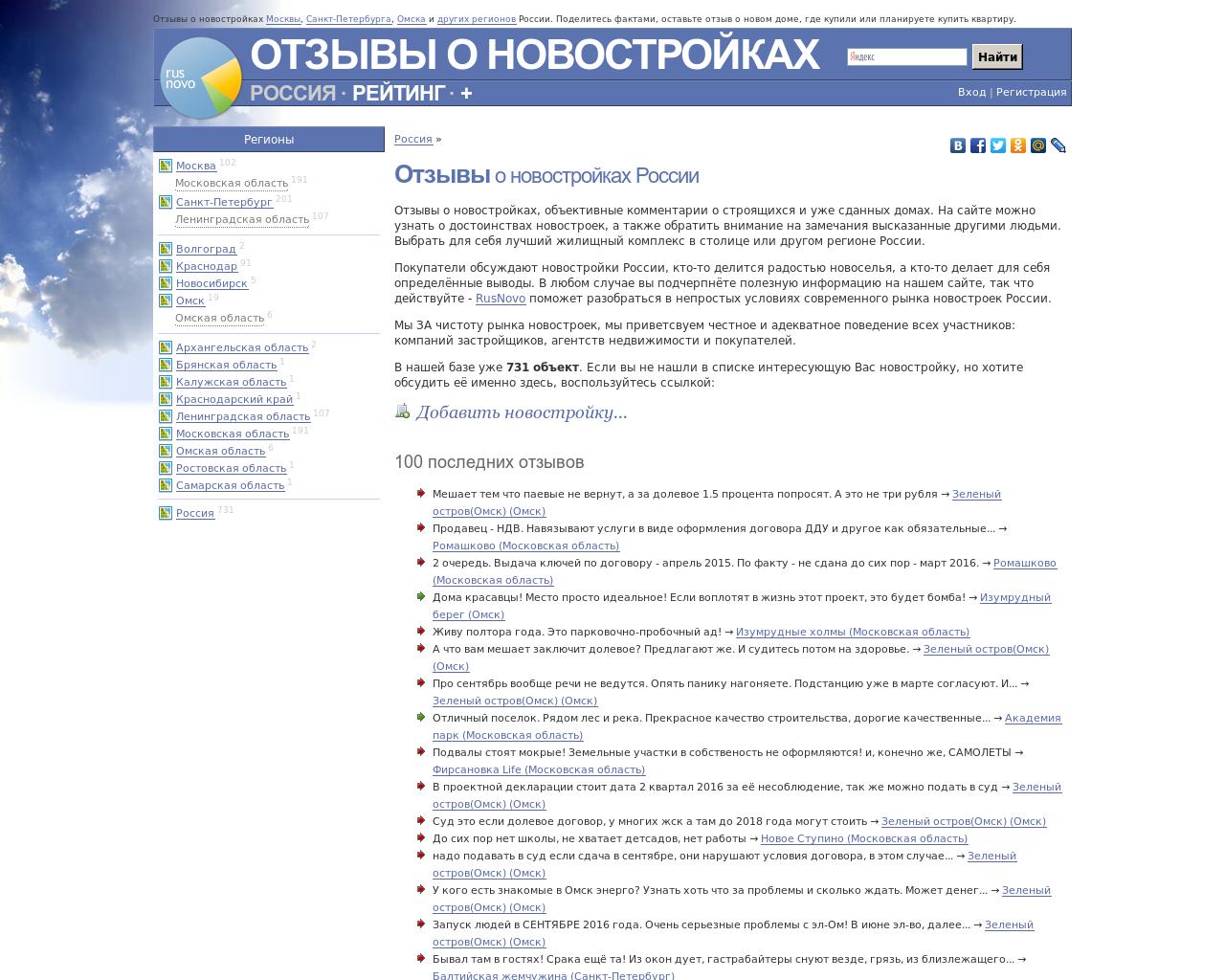 Изображение сайта rusnovo.ru в разрешении 1280x1024