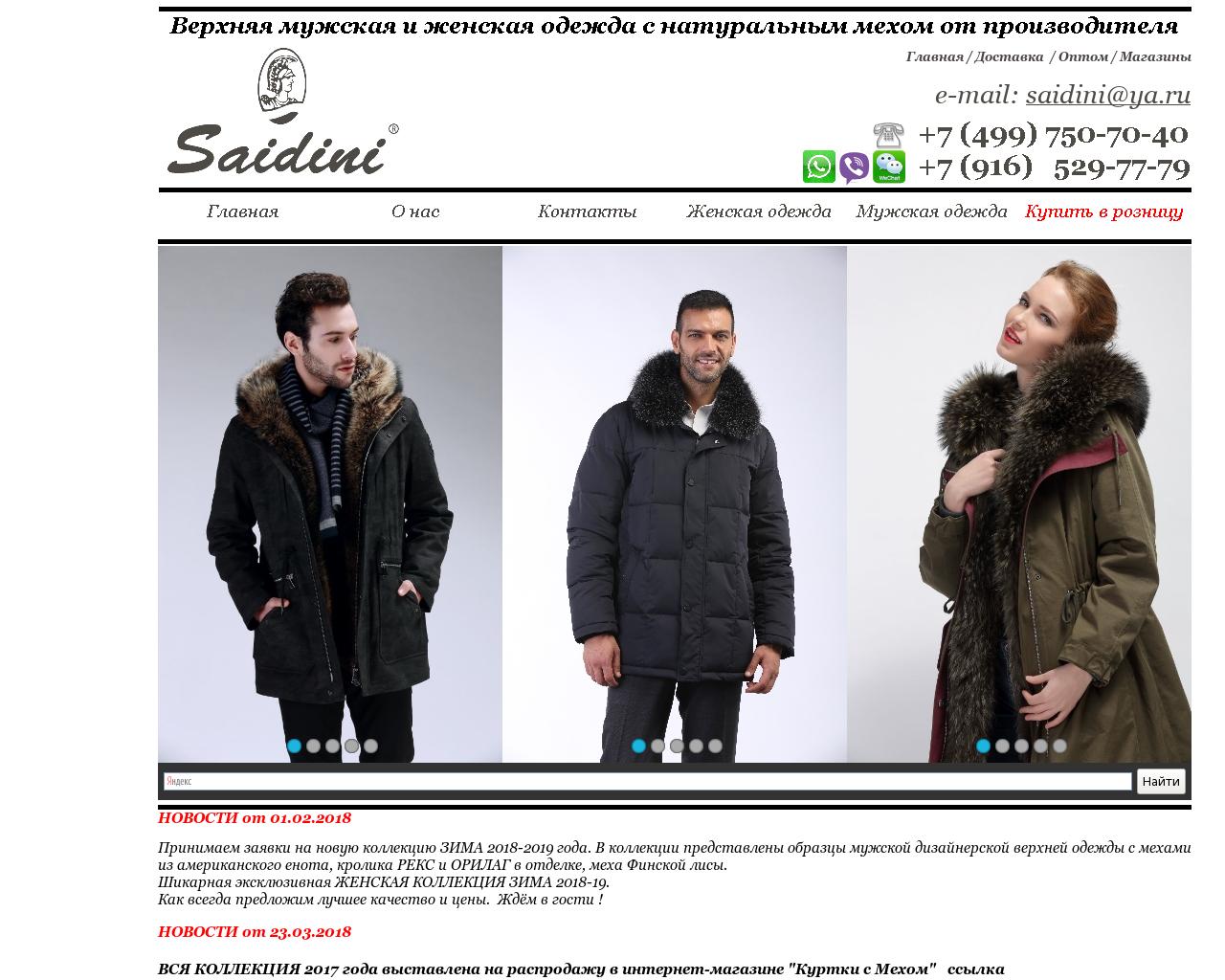 Изображение сайта saidini.ru в разрешении 1280x1024