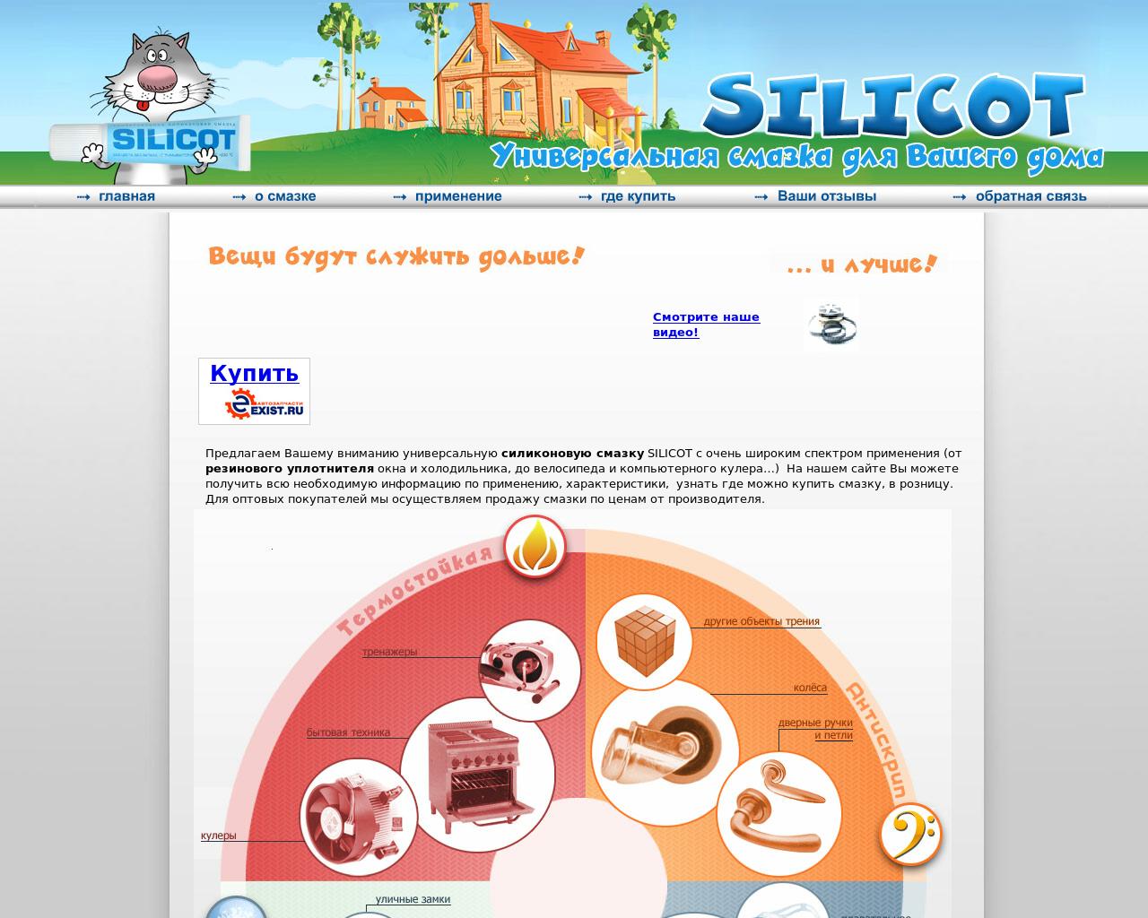 Изображение сайта silicot.ru в разрешении 1280x1024