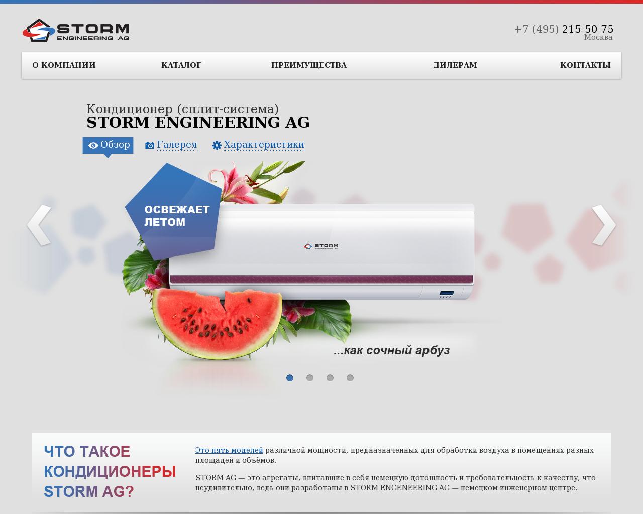 Изображение сайта stormair.ru в разрешении 1280x1024