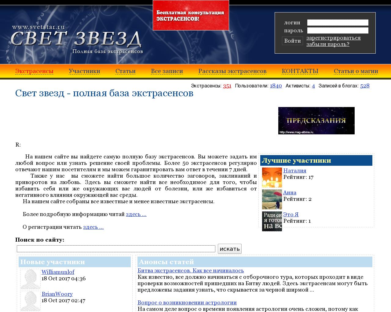 Изображение сайта svetstar.ru в разрешении 1280x1024