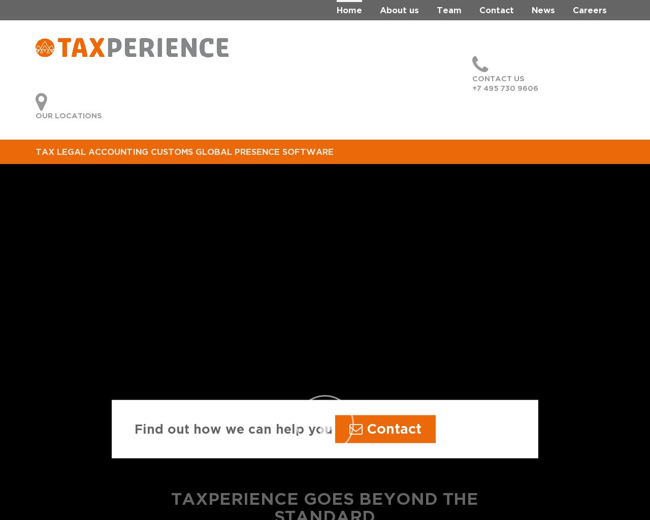 Изображение сайта taxperience.ru в разрешении 1280x1024