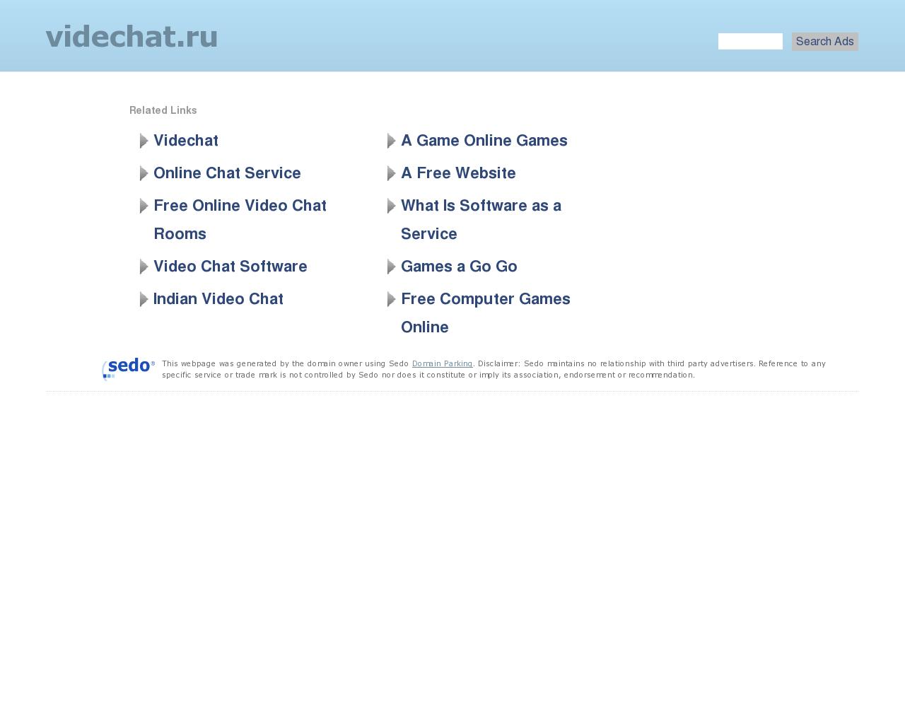 Изображение сайта videchat.ru в разрешении 1280x1024