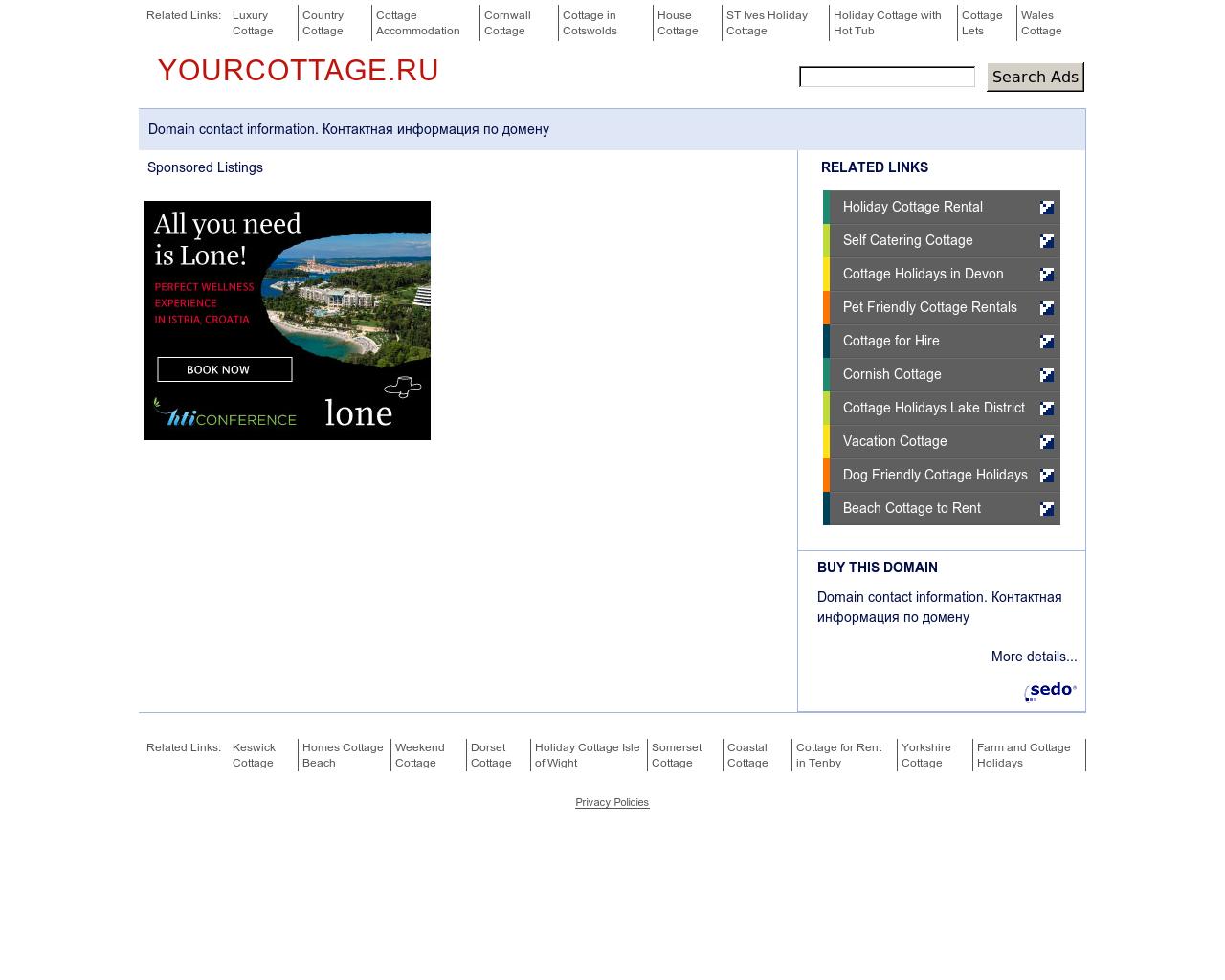 Изображение сайта yourcottage.ru в разрешении 1280x1024