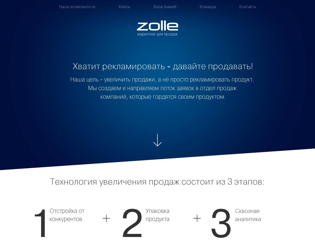 Изображение сайта zolle.ru в разрешении 1280x1024