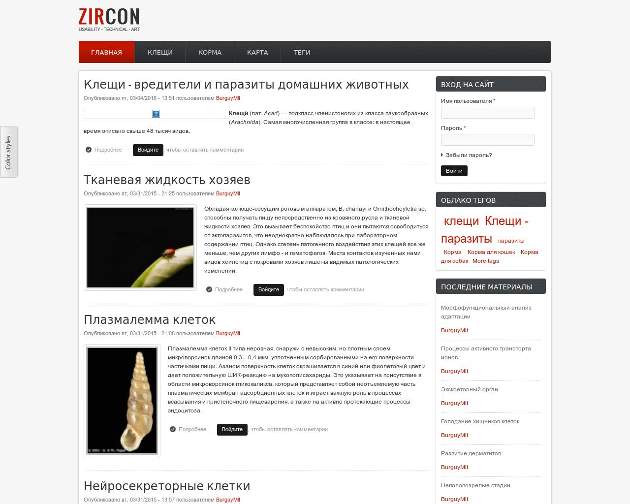 Изображение сайта zoocorm.ru в разрешении 1280x1024