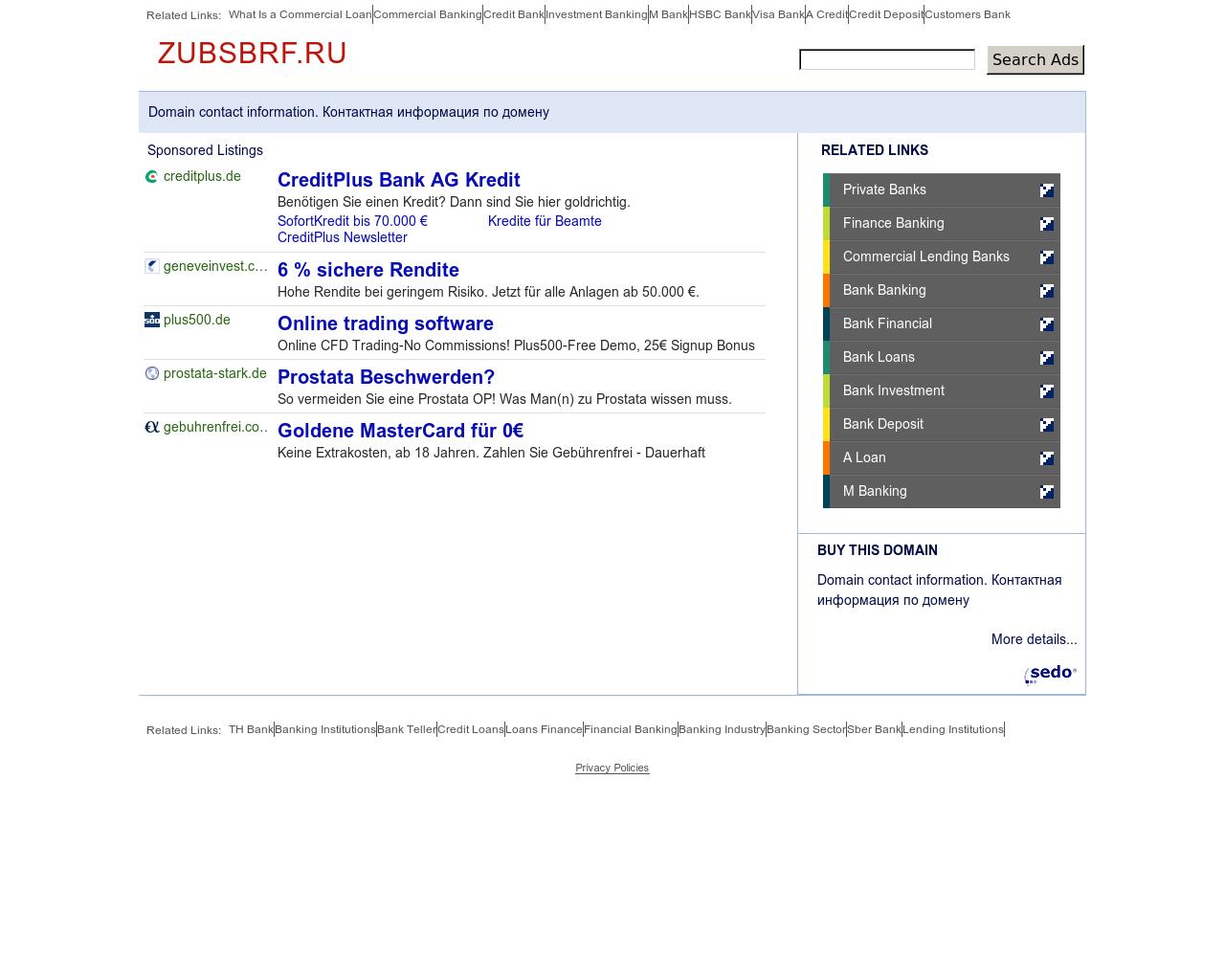 Изображение сайта zubsbrf.ru в разрешении 1280x1024